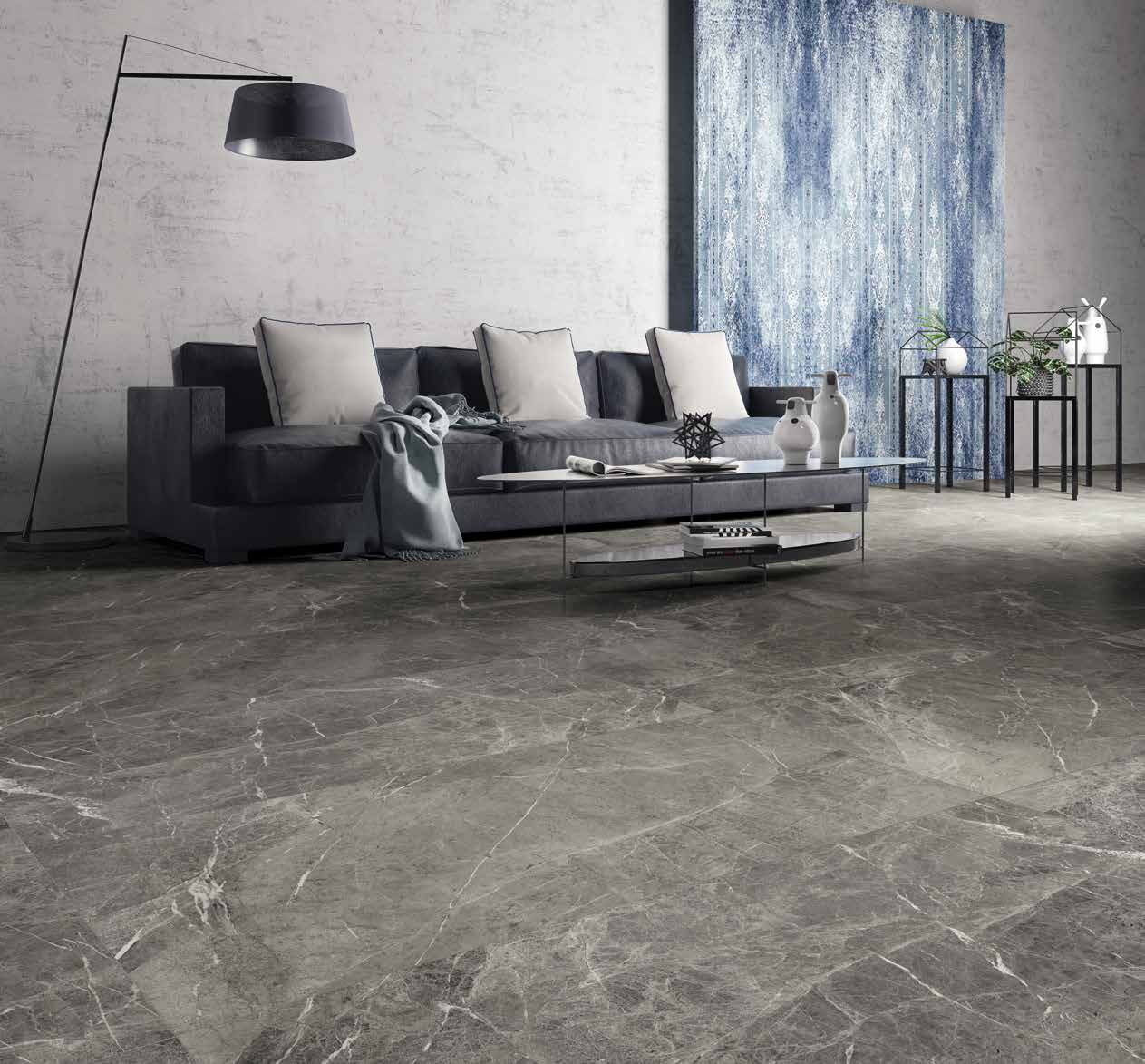 I'm Italian Marble 10004118 · Prestige Lt. Grey · 霧面 / Matte 空間示意圖 / Environment image