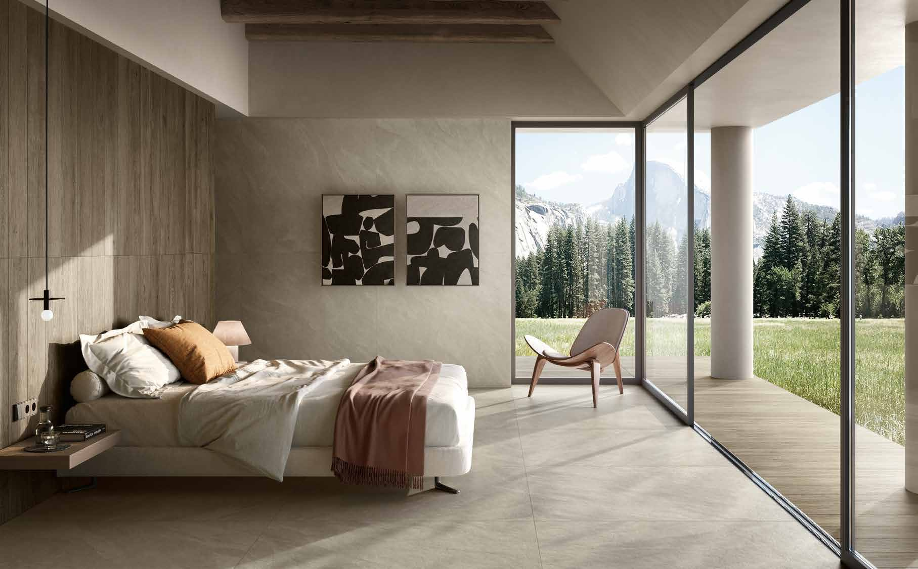 Nesting · Almond — room setting