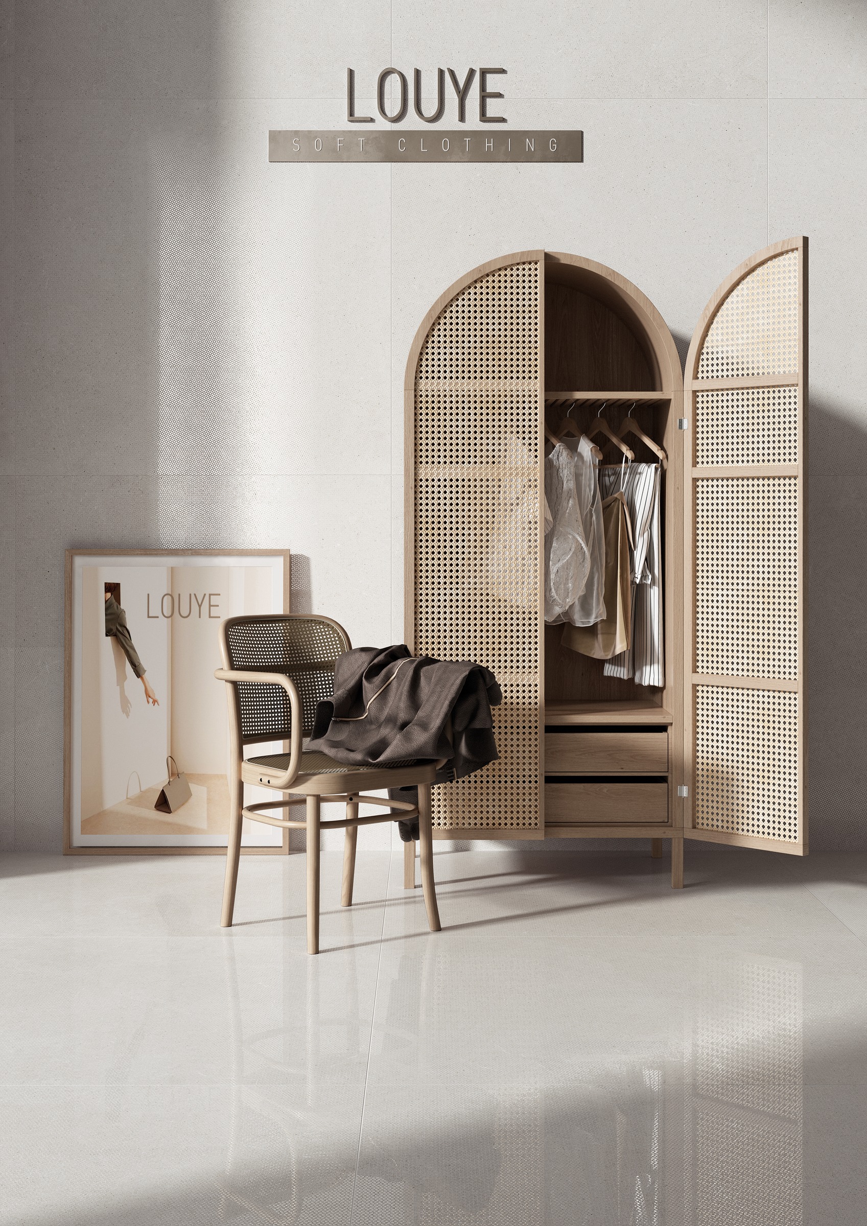 Ricchetti — EASE/22 · Extrawhite — room setting