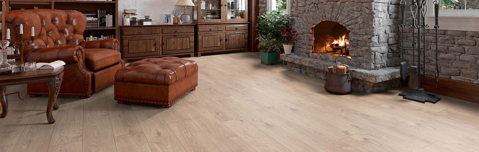 Atlas Oak MV808 · Beige room setting